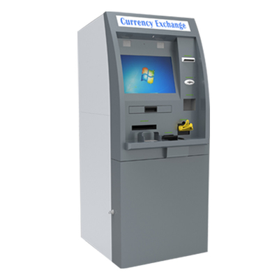 Mesin Penukaran Mata Uang Windows Kios ATM Bank dengan tampilan penukaran mata uang Layanan Turnkey
