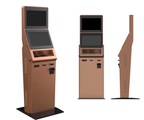 Kios Pemindai Kode Batang Multifungsi Layar Ganda Untuk Mesin ATM