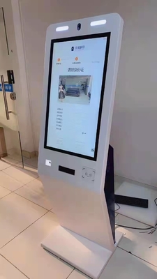 Mesin Kios ATM Layar Sentuh Printer Laser A4 / Pembaca Kartu ID / Pembayaran Kamera