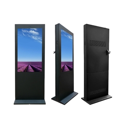 55 Inch Outdoor Floor Standing LCD Digital Signage Iklan Video Luar Ruangan