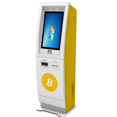 Mesin Pembayaran Bitcoin 21,5 Inch Crypto Coin Atm dengan Rangka Baja Anti Asam