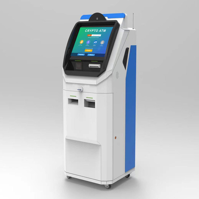 21,5 Inci 10 Poin Layar Sentuh Bitcoin ATM Kios Uang Tunai Ke ATM Crypto