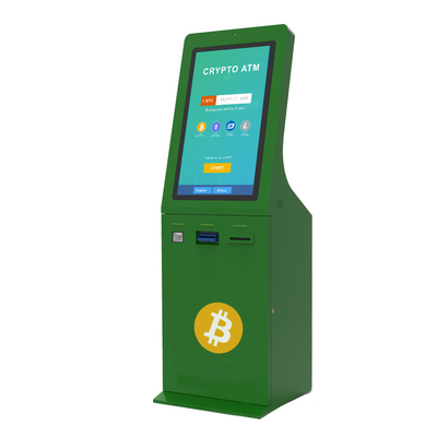 Layanan Mandiri 32inch Beli Dan Jual Bitcoin ATM Kiosk Mesin Penukaran Tunai BTM