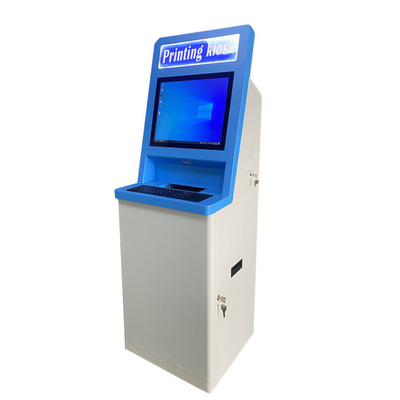 Pembaca Kartu Laporan Dokumen A4 Mesin ATM Bank Self Service Printing Kiosk 21.5inch