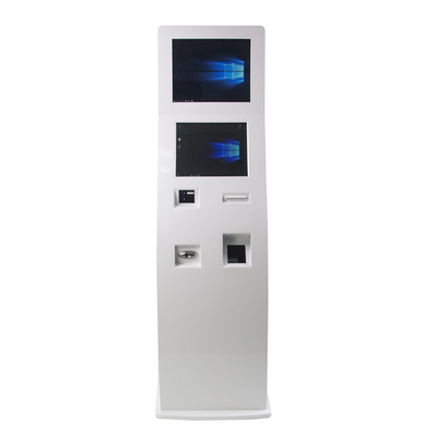 Kios Kartu SIM Menerima Uang tunai dan mesin ATM tunai dengan kios penerbit kartu KYC