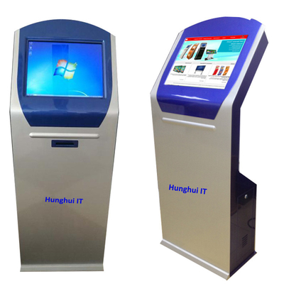 Kios Layar Sentuh Interaktif Mesin ATM Bank 19,1 Inch Dengan Printer Tiket