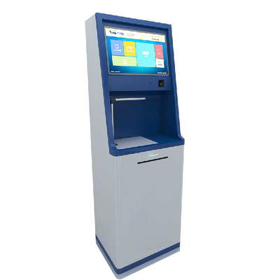 17 ~ 21,5 Inch Mesin ATM Bank Self A4 pemindaian dokumen kios bukti perusak