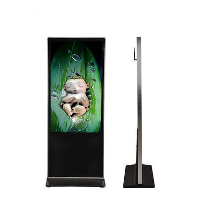 Wifi 4g Tampilan Iklan LCD Vertikal 4k Layar Sentuh Ultra Hd Digital Signage