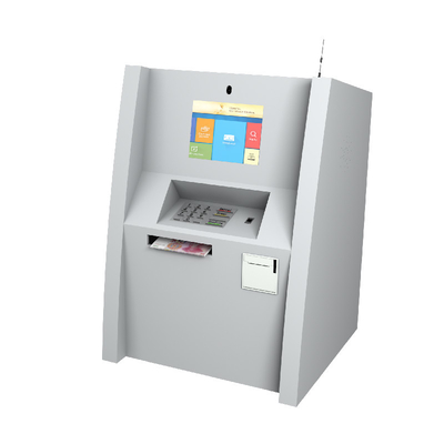 Meja / Dinding Terpasang Mesin ATM Mini 10 inci Dengan Dispenser Uang Tunai