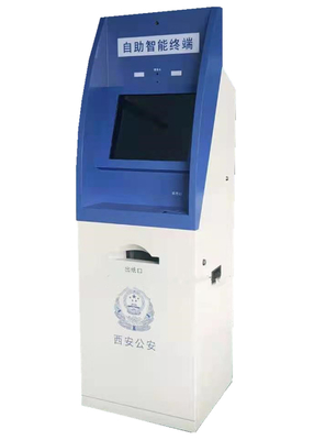 Mesin Kios Layanan Mandiri Sentuh Kapasitif Pemerintah Utilitas dengan Printer Laser A4