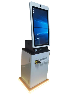 Win10 LCD Smart Self Service Kios Kios Pembayaran Layar Sentuh Floorstanding